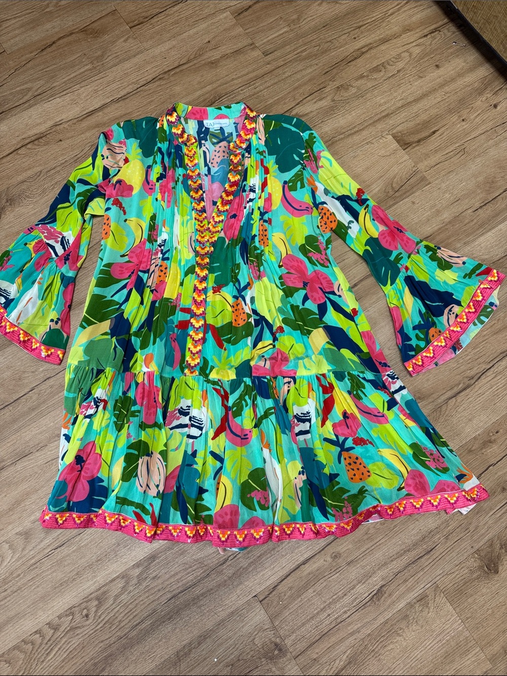 TAJ by Sabrina Crippa  Tropical Dress Size XS NWOT